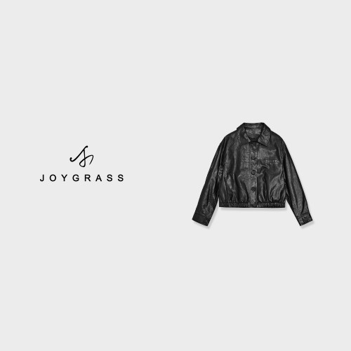 JOYGRASS西装领质感皮衣PW-08298