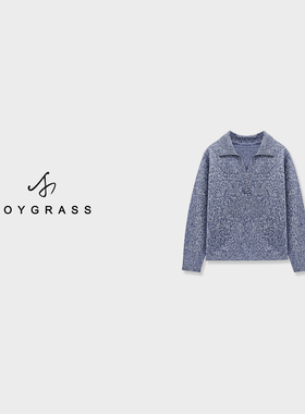 JOYGRASS【棕秋絮语·绵绒】复古廓形针织Z-06832