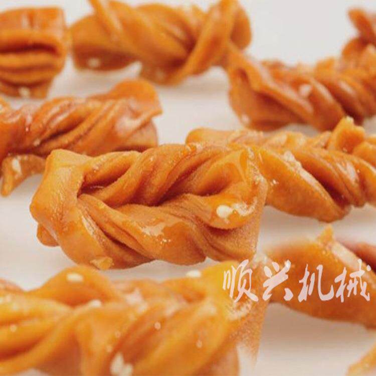 直销糯米江米条机器 新款炸麻叶炸翻花机设备