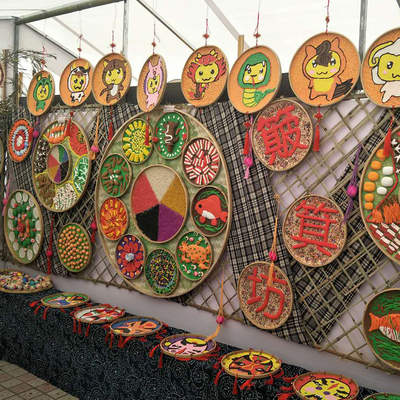 竹编簸箕竹匾家用簸箕无孔竹筛子晾晒竹制品竹编幼儿园绘画装饰竹