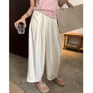 垂感小个子慵懒X显瘦凉凉裤 孕妇裤 休闲九分裤 外穿宽松薄款 子夏季