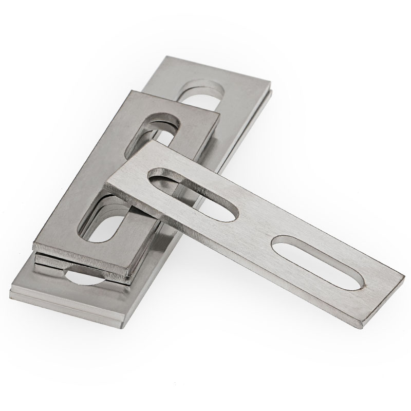 304不锈钢U型螺丝螺栓挡板U形卡螺杆管卡挡片方形垫片管夹M6-M12