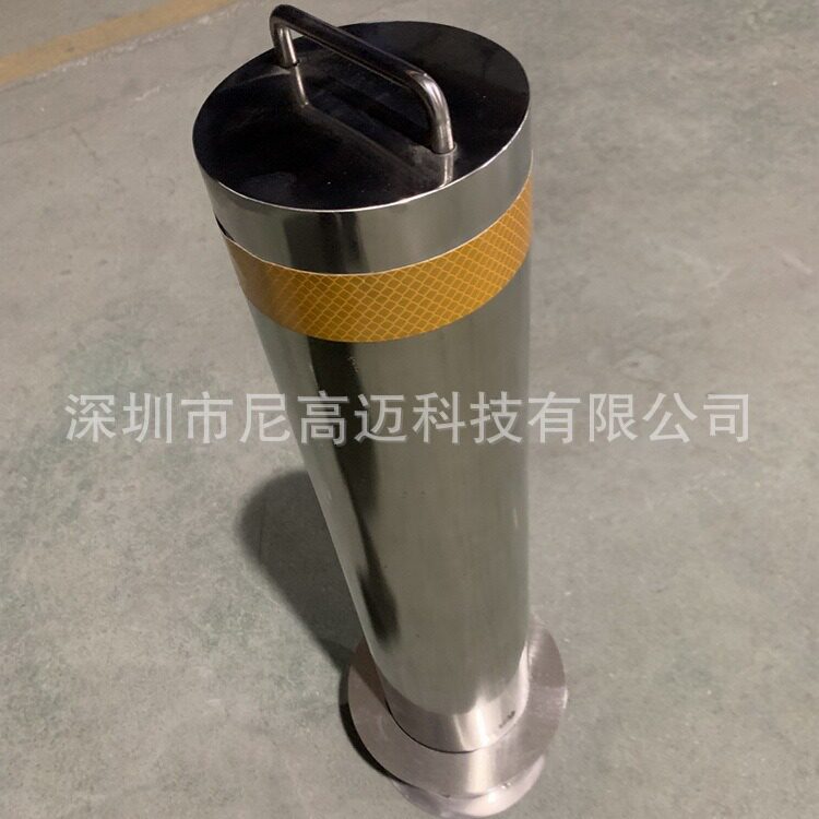 加厚不锈钢带锁活动挡车柱路桩车位校区口可移动立柱路障隔离护柱