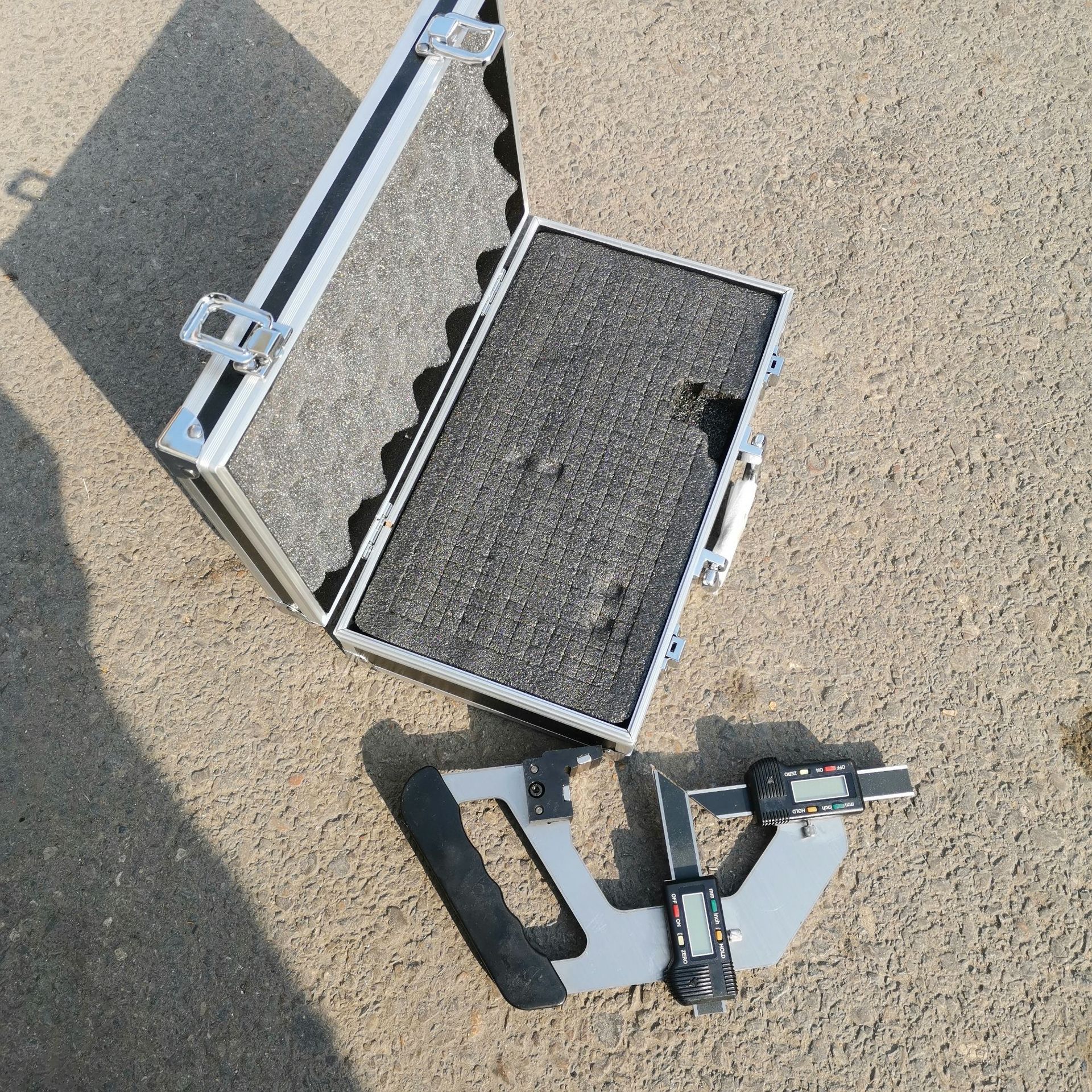 铁路用机械钢轨辙叉磨耗测量器数显式磨损检测器铁轨辙叉检测仪