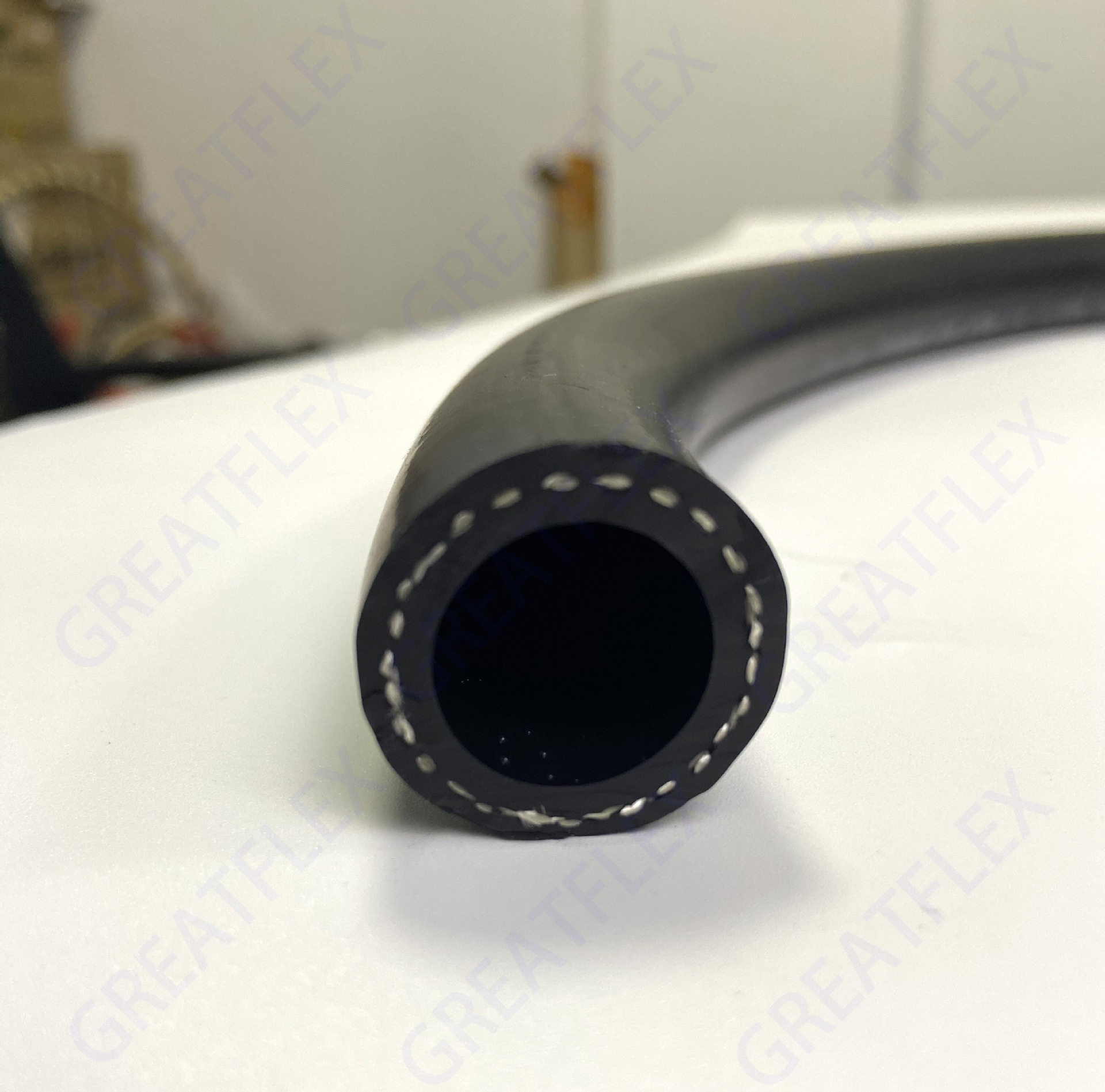 GREATFLEX黑色RE02纤维编织抗静电钢丝橡胶管厂家