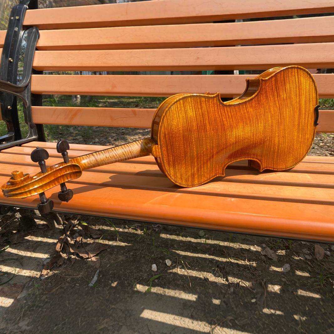 学院独奏演奏小提琴手工小提琴纯手工虎皮纹小提琴成人4/4尺寸