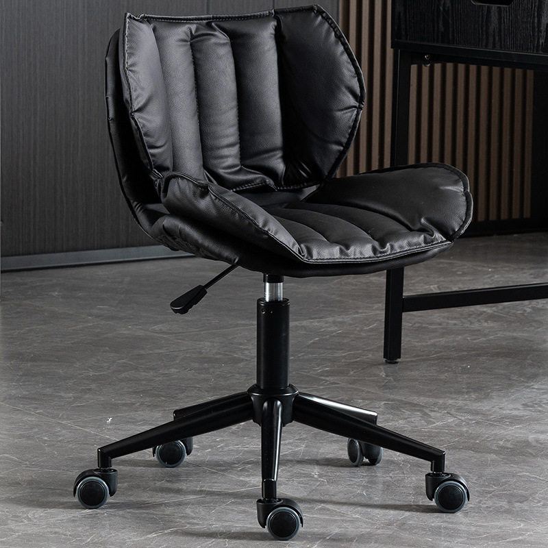 北欧电脑椅小型家用久坐舒适办公椅卧室美甲化妆椅书桌升降小椅子