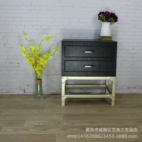 北欧斗柜板式卧室2抽床头柜客厅柜子储物柜简约现代整装收纳柜