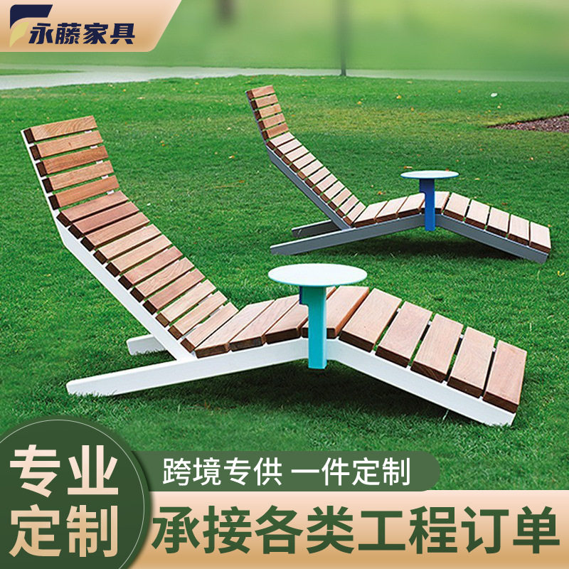 户外可躺可坐沙滩躺椅