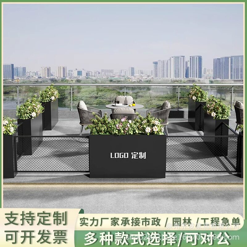商业街广场户外花箱隔断