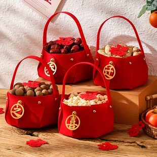 搬装 乔迁新入伙家之手提篮新房布置 饰用品摆件新式 仪喜居入宅新品