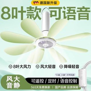 蚊帐挂式 迷你卧室床上宿舍微大风力吊扇德国家用小吊扇新款 风扇风