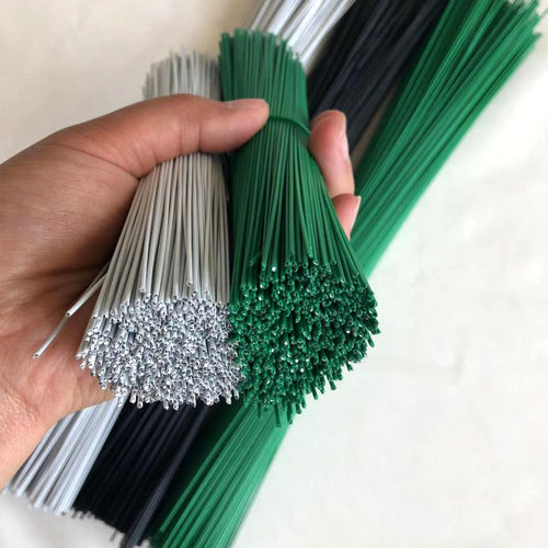 包塑铁丝葡萄扎丝地暖绑线园林绑线细铁丝塑料捆扎丝铁芯包胶扎带