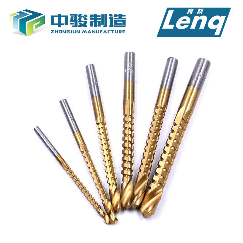 锯齿麻花钻3-8mm 家用金属打孔木工扩孔拉槽锯钻线条锯高速钢4241