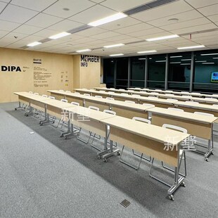 铝型材海洋板培训桌简约职员会议桌学生多媒体课桌演讲室旁听桌子