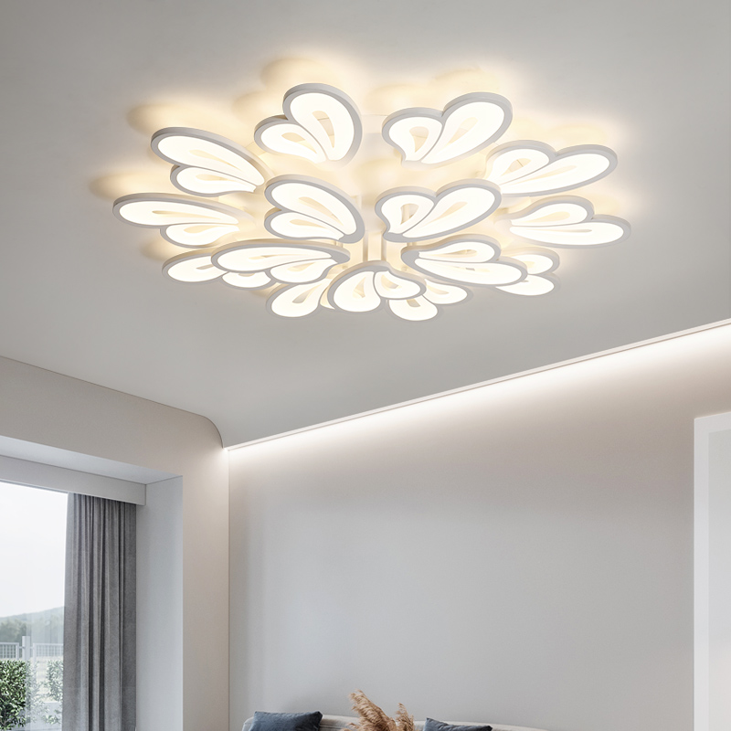 客厅灯卧室灯简约现代大气家用吸顶灯主卧大厅温馨护眼LED灯具