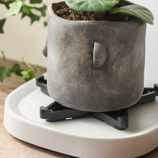 花盆底部垫脚透气防闷根不烂根塑料托F盘抬高垫高底座通风园艺工