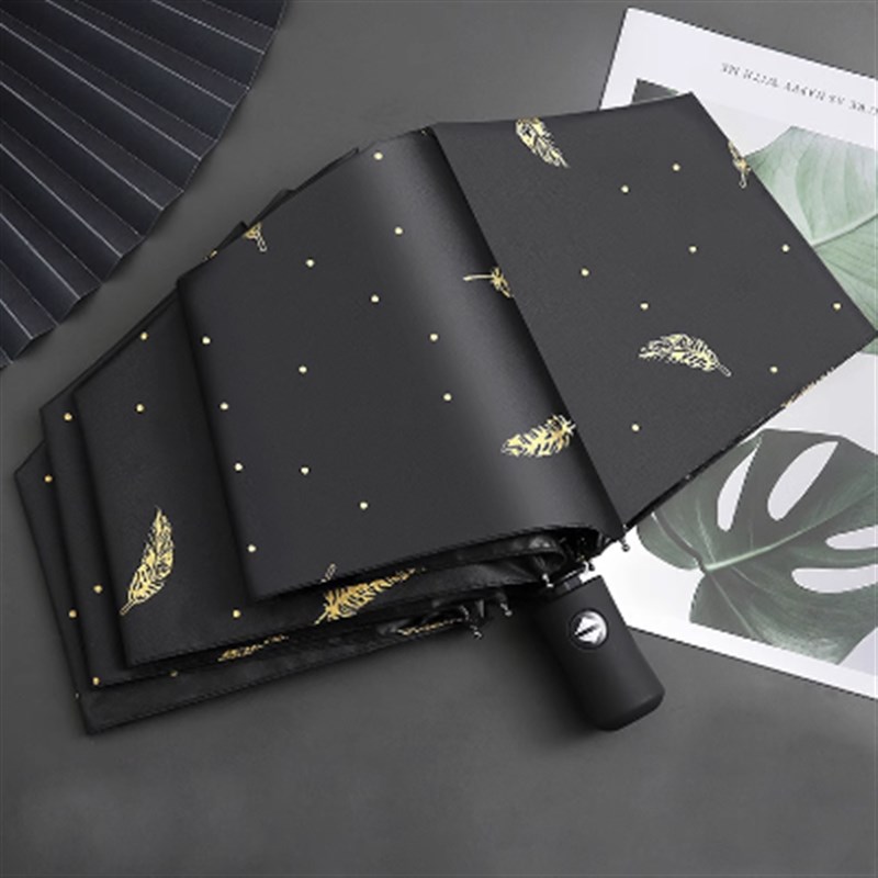 全自动雨伞女黑色晴雨两用折叠遮阳女生高颜值网红双层男款太阳伞