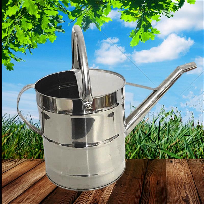 不锈钢带盖带滤网长嘴加油桶汽车摩托车备用油箱5升1T0L加油壶15