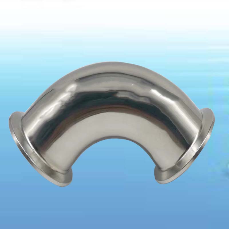 316L不锈钢卫生级卡盘弯头 快装90度 内外镜面卡箍式弯管弯头