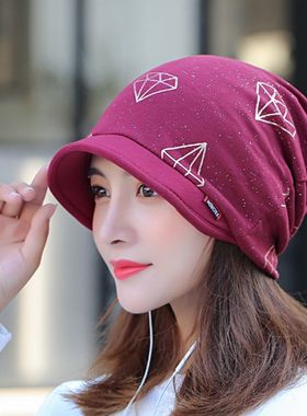 扎马尾帽网红空顶帽潮跑步扎高辫子戴的帽子冬季多功能围脖帽子女
