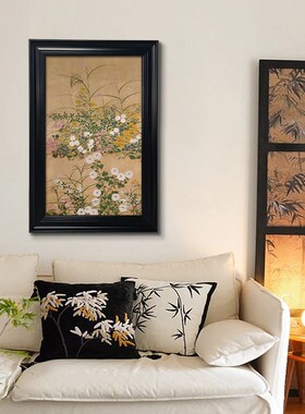 入户玄关装饰画中古风挂画客厅墙面装饰沙发背景墙壁画墙上壁饰画