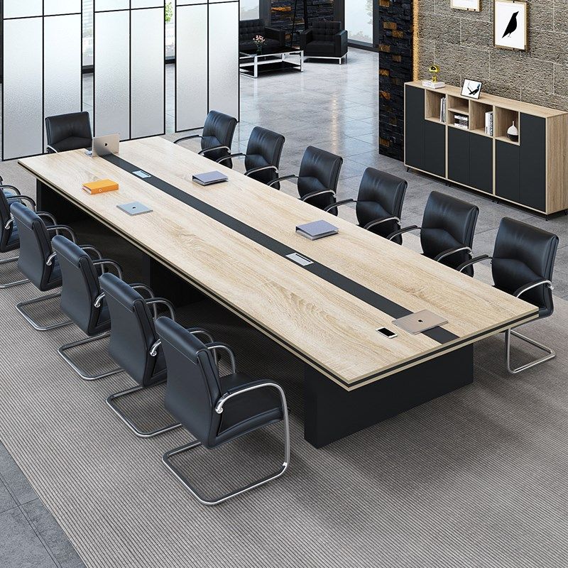 会议桌长桌简约现代大型长方形桌子工业风长条办公洽谈桌椅组合,商业/办公家具,会议桌,淘宝优惠券,粉丝福利购,淘宝优惠卷