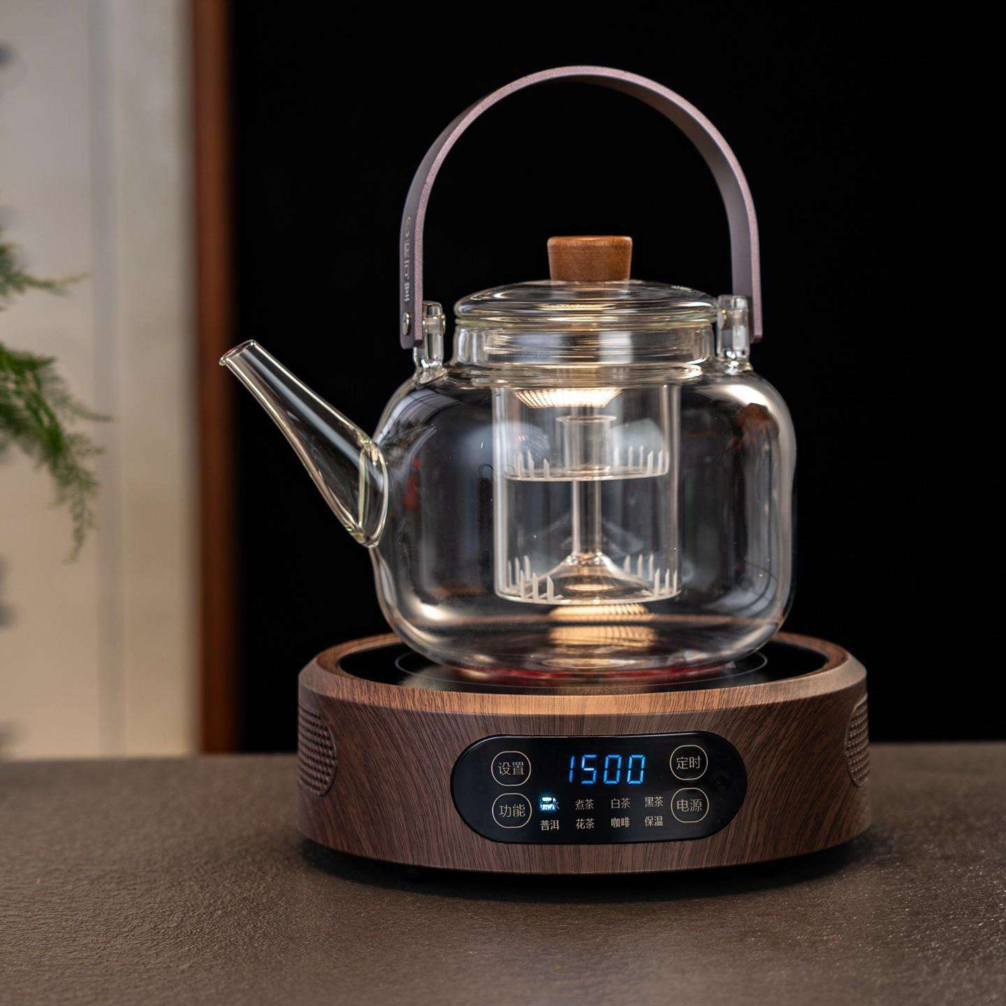 康米T12电陶炉泡茶煮茶器电磁玻璃壶加热炉控温数码控温