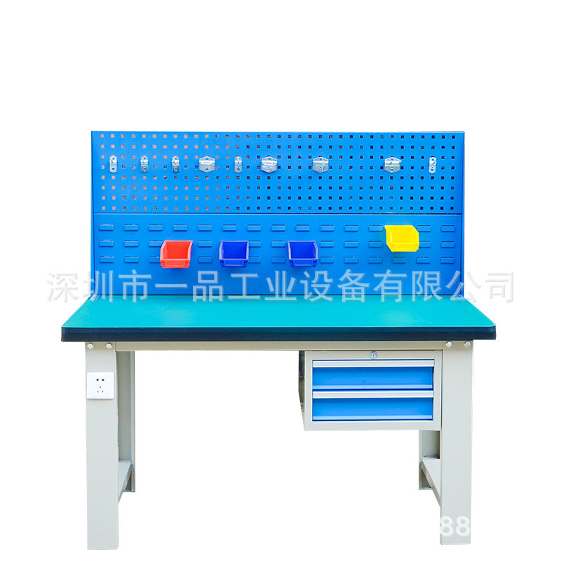 销售重型工作台吊二抽钳工台车间防静电操作台绿色耐冲击操作台