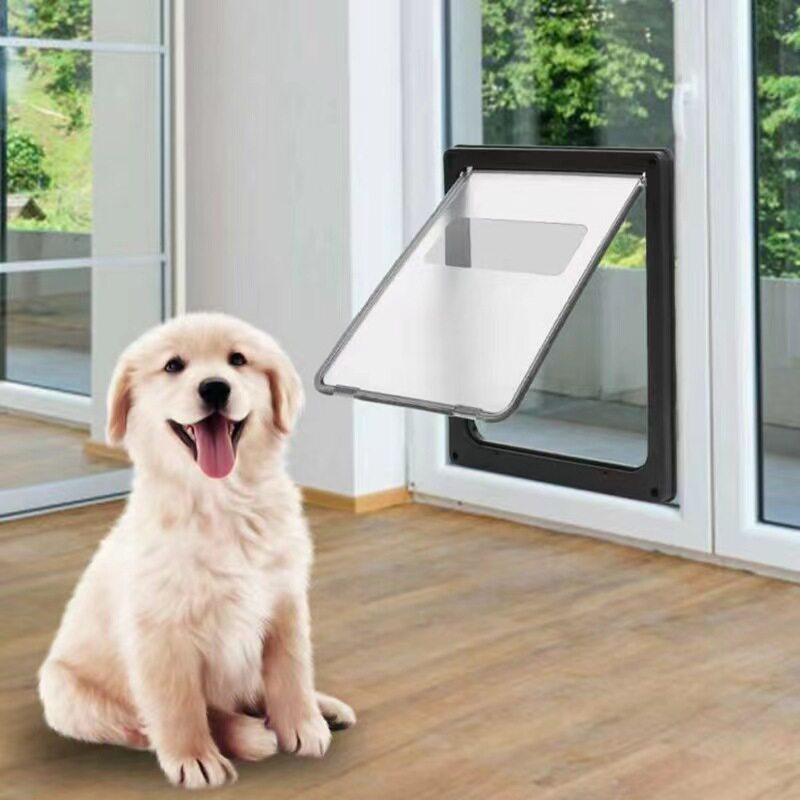 宠物用品猫门猫狗门洞可控制出入双向自由进去猫犬舍门安装大狗门