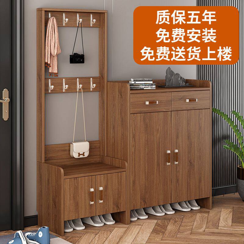 入户玄关大容量鞋柜衣帽架