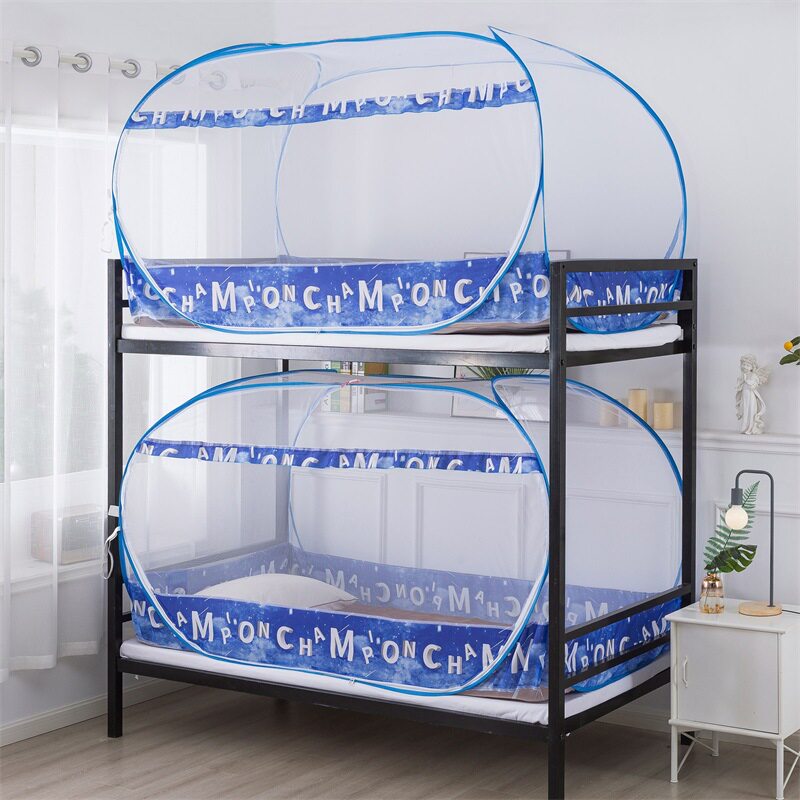 蚊帐学生宿舍上铺单人90cm子母床拉链蒙古包1米1.2米学生宿舍专用