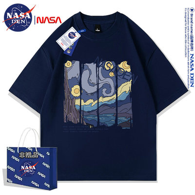 NASA联名美式纯棉短袖T恤男女款