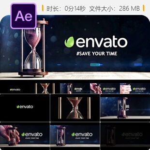 律师时间管理AE模板日程规划交通法律咨询LOGO动画4K版专业版