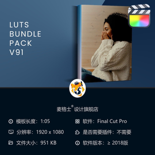 航拍色彩校正工具 FCPX专业电影级调色预设包 影视级LUTs合集