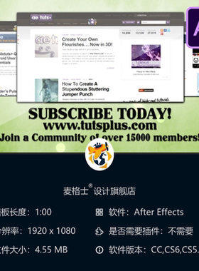 AE模板企业宣传片开场动画绿色商务营销快节奏文字排版4K高清