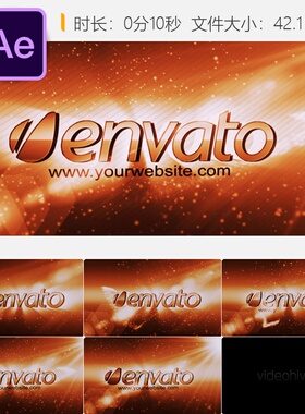 AE模板黑色游戏LOGO动画片头视频制作地下风格片头设计模板