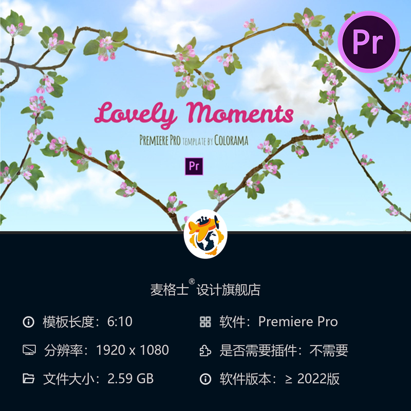 浪漫婚礼回忆相册开场PR模板优雅电影感动画4K高清家庭影片合集