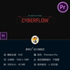 Cyberflow未来科技感HUD动态文字PR模板赛博朋克空间元 素4K特效