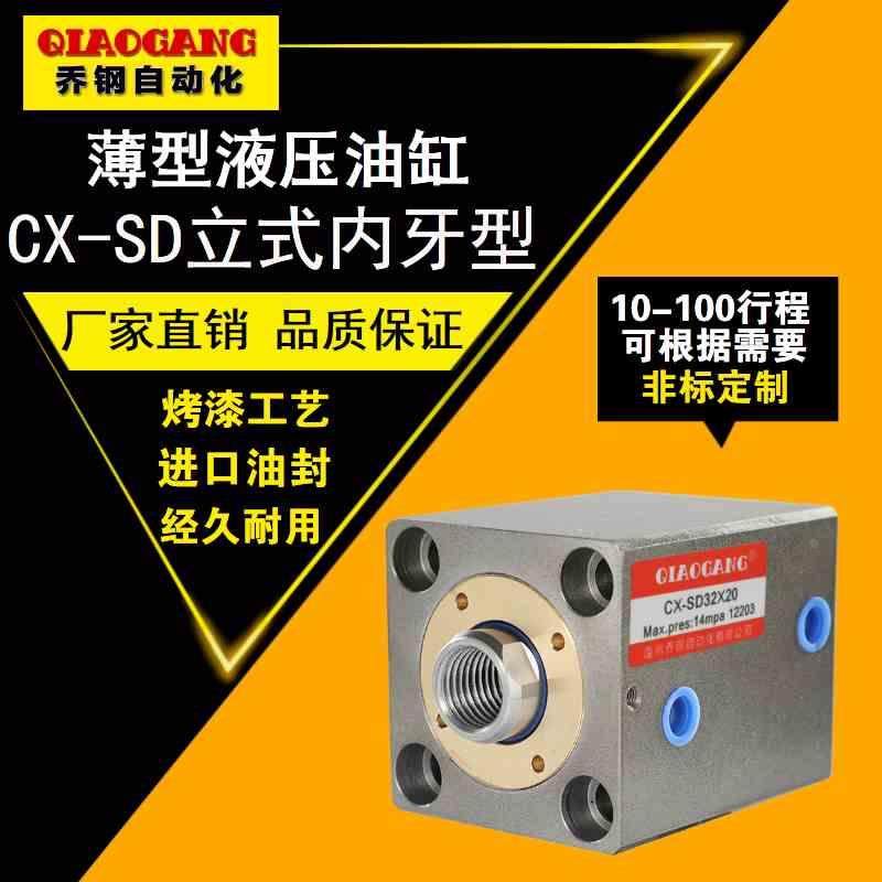 CX-SD方形立式LA卧式薄型液压油缸JOB63/80/100内外牙模具油缸