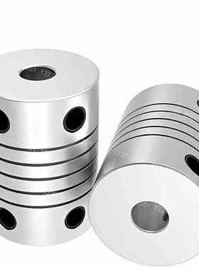 铝合金SAAP SABP弹性雕刻机绕线联轴器螺丝固定螺旋型沟槽 不锈钢