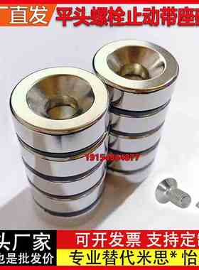 圆型平头螺栓止动磁铁 NHXCC 8/10/12/15/20/25/30-2-3-4-4.5-5-6