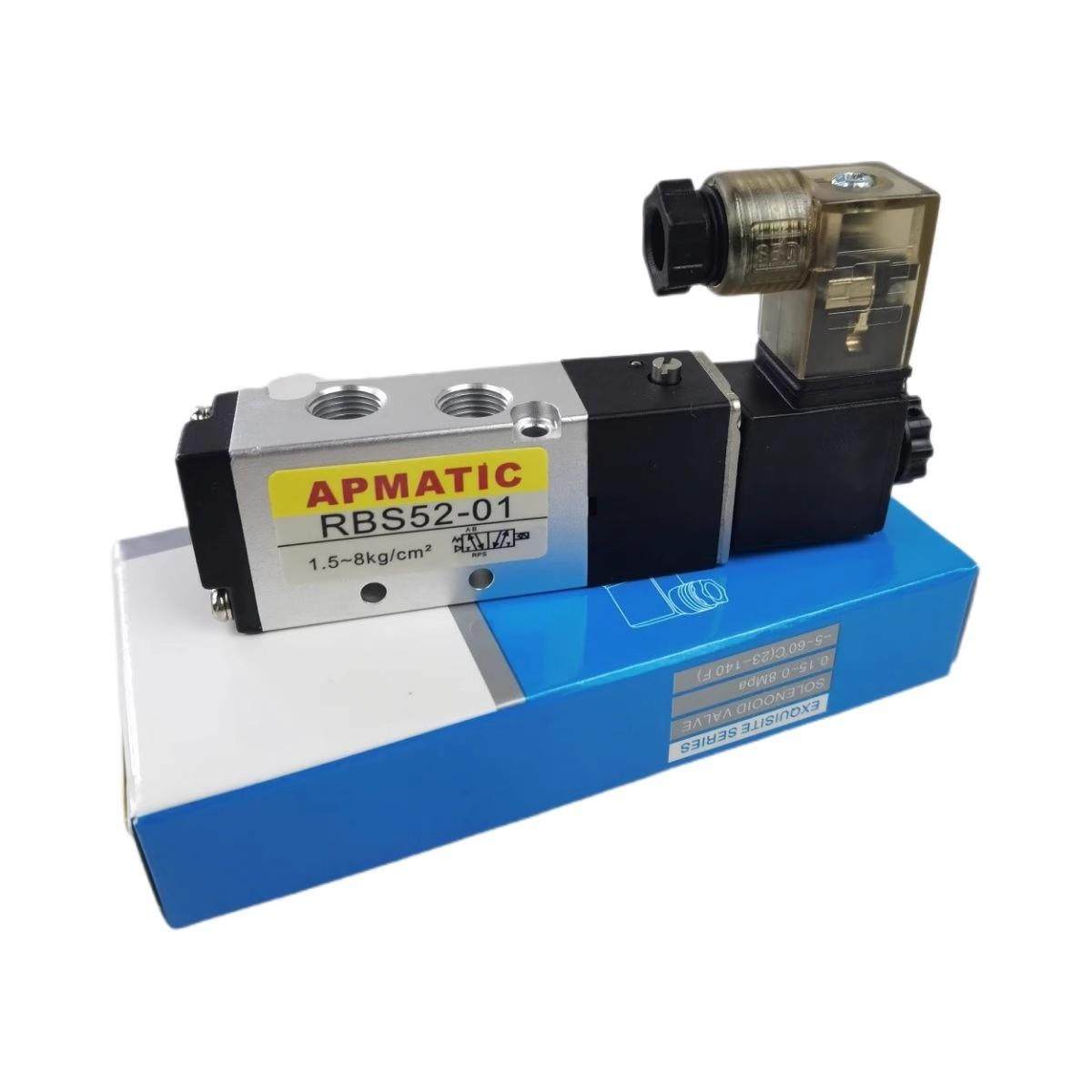 全新台湾新洲APMATIC气动电磁阀RBS52-01 RBD52-02/03/04电磁控制