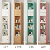 转角书架落地简易省空间书柜小型靠墙收纳储物柜窄墙角拐角置物架