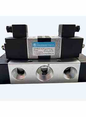 肇庆方大三位五通电控换向阀Q35D2C-L20电磁阀Q35D2C-L25气动元件