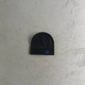 Black Blue Embroidered Logo