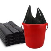 实惠加厚垃圾袋背心式 手提一次性加大号厨房家用中号特厚塑料袋子