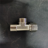 加厚铜变径异径6分转4分带活接三通内外外 混水阀六分转四分螺纹