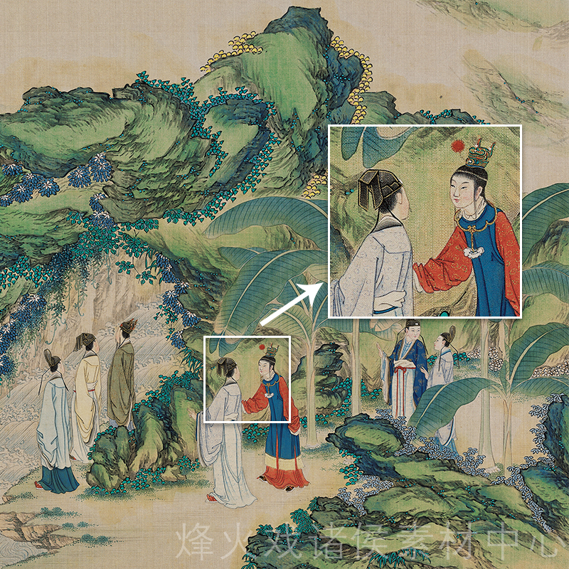 孙温全本红楼梦工笔画清代彩绘研究资料曹雪芹高清电子版图片素材