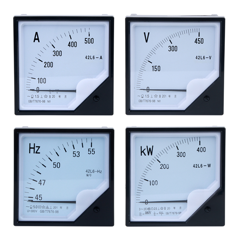 42L6交流电流电压表指针式450V 50/5A 100/5A 150/5A 200/5A 300A
